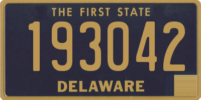 DE license plate 193042