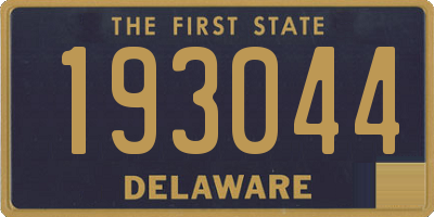 DE license plate 193044