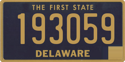 DE license plate 193059