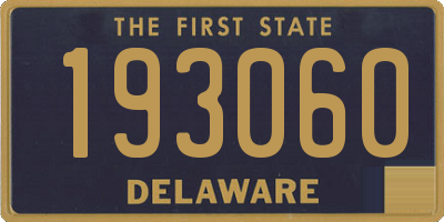 DE license plate 193060