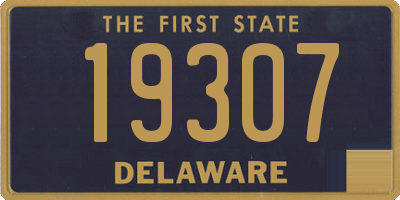 DE license plate 19307