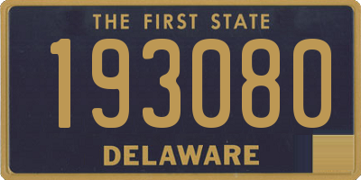 DE license plate 193080