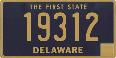 DE license plate 19312