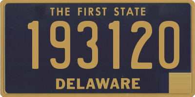 DE license plate 193120
