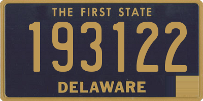 DE license plate 193122