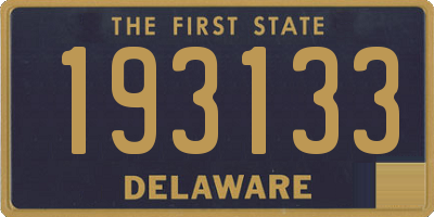 DE license plate 193133