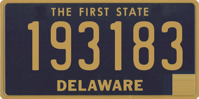 DE license plate 193183