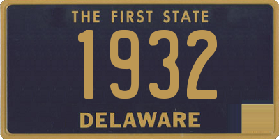 DE license plate 1932