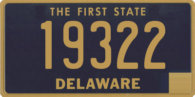 DE license plate 19322