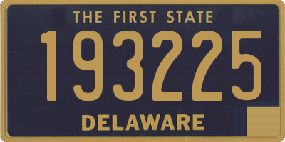 DE license plate 193225