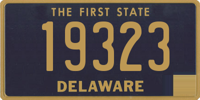 DE license plate 19323