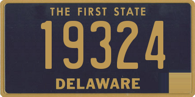 DE license plate 19324