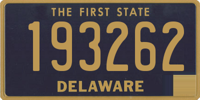 DE license plate 193262