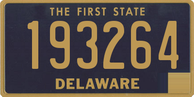 DE license plate 193264