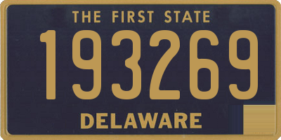 DE license plate 193269