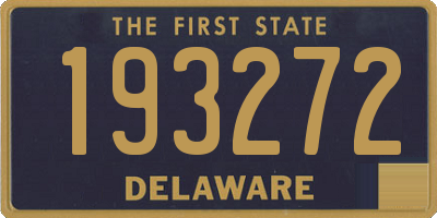 DE license plate 193272