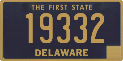 DE license plate 19332