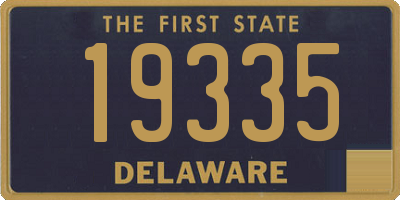 DE license plate 19335