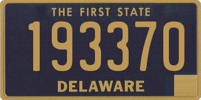 DE license plate 193370