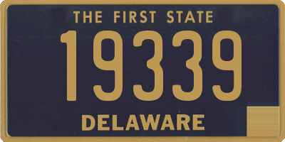 DE license plate 19339