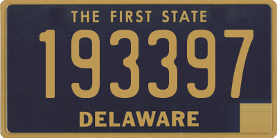 DE license plate 193397