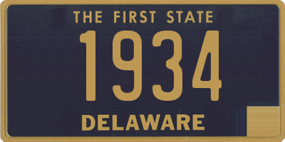 DE license plate 1934