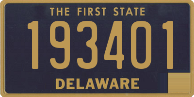 DE license plate 193401