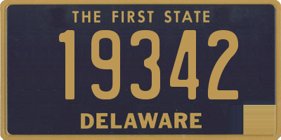 DE license plate 19342