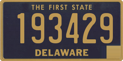 DE license plate 193429