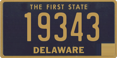 DE license plate 19343