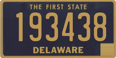 DE license plate 193438
