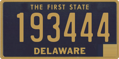 DE license plate 193444