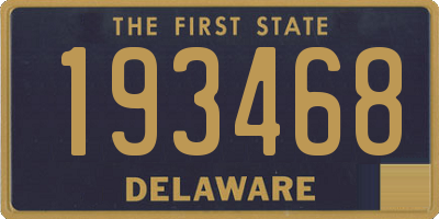 DE license plate 193468