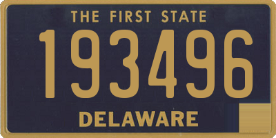 DE license plate 193496