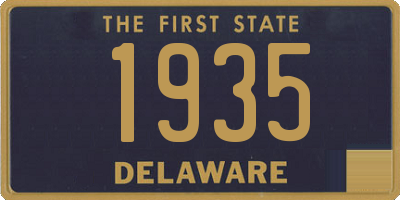 DE license plate 1935