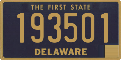 DE license plate 193501