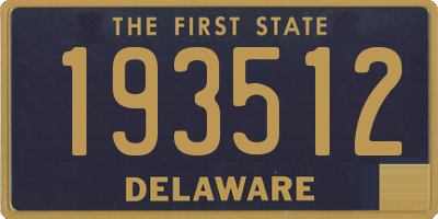DE license plate 193512