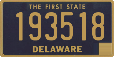 DE license plate 193518