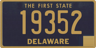 DE license plate 19352