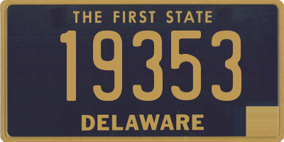 DE license plate 19353