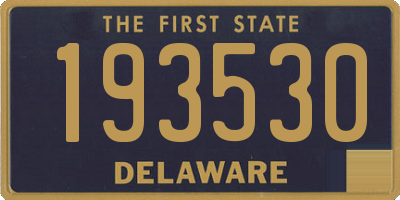 DE license plate 193530