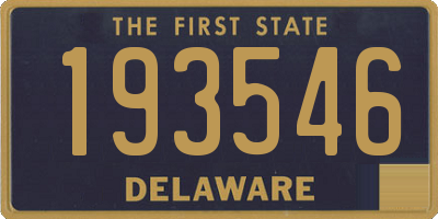 DE license plate 193546