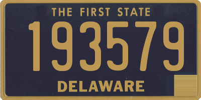 DE license plate 193579