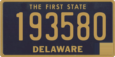 DE license plate 193580