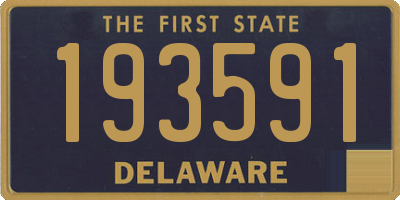 DE license plate 193591