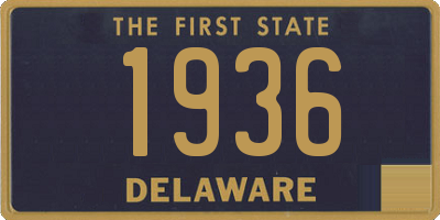 DE license plate 1936