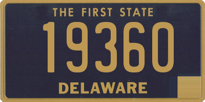 DE license plate 19360
