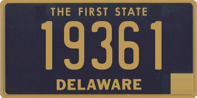 DE license plate 19361