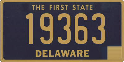 DE license plate 19363