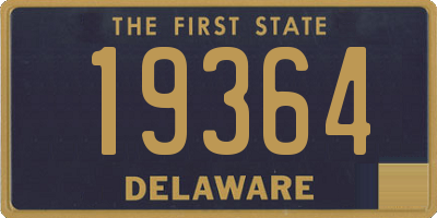DE license plate 19364
